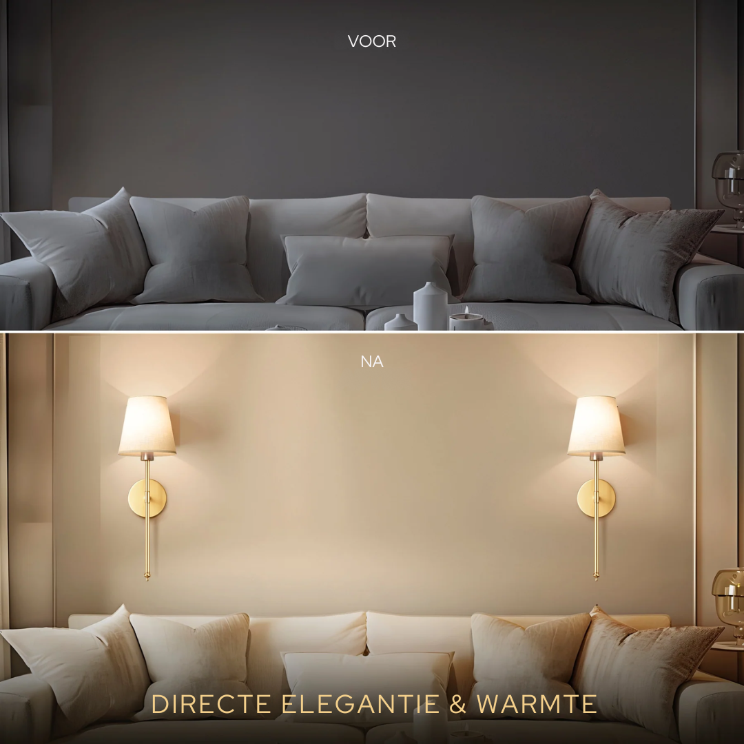 DRAADLOZE WANDLAMPEN (SET VAN 2 )