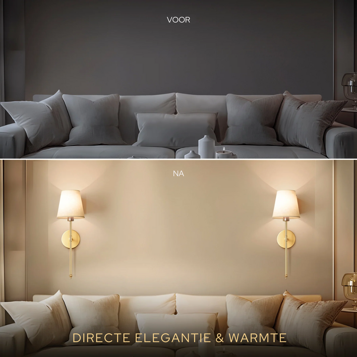 DELUXE DRAADLOZE WANDLAMP