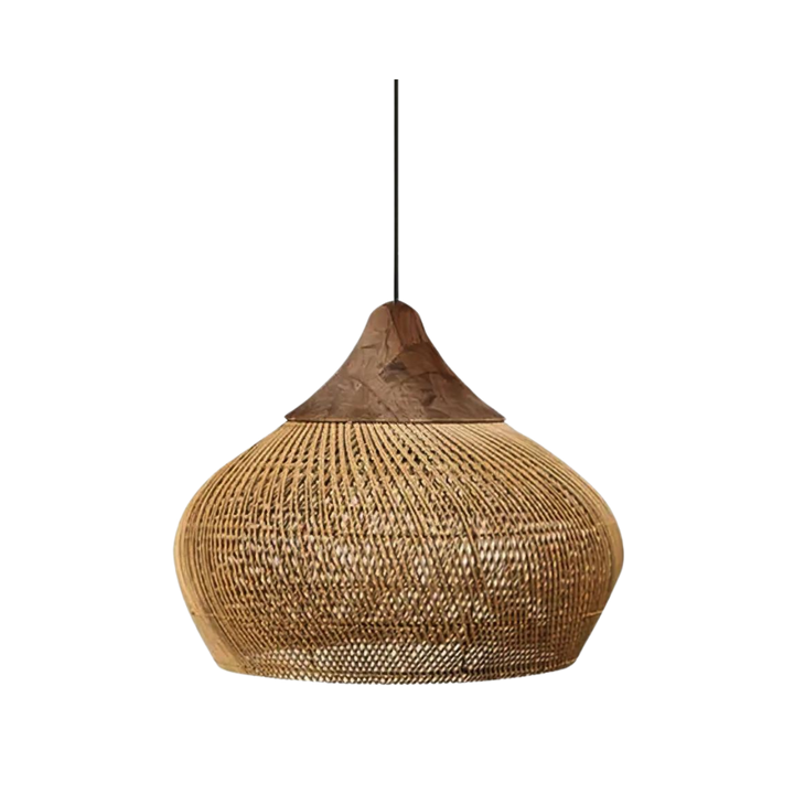 Natuurlijke Rotan Lamp Bruin