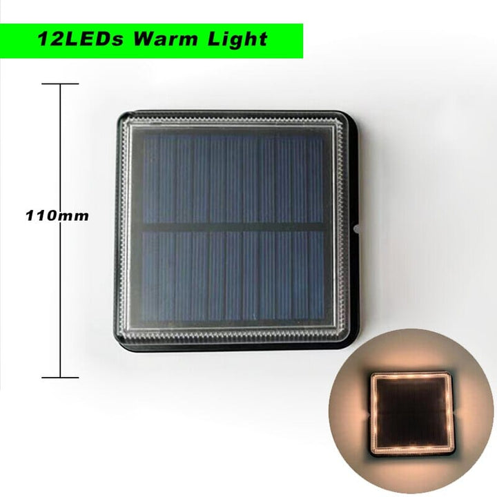 Vierkante LED-SOLAR trap/pad lamp