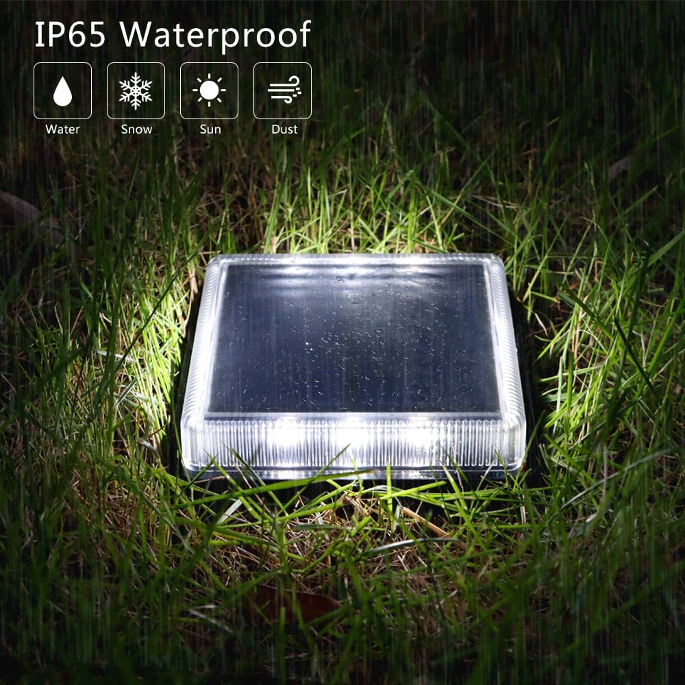 Vierkante LED-SOLAR trap/pad lamp