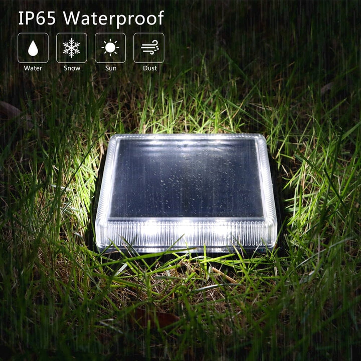 Vierkante LED-SOLAR trap/pad lamp