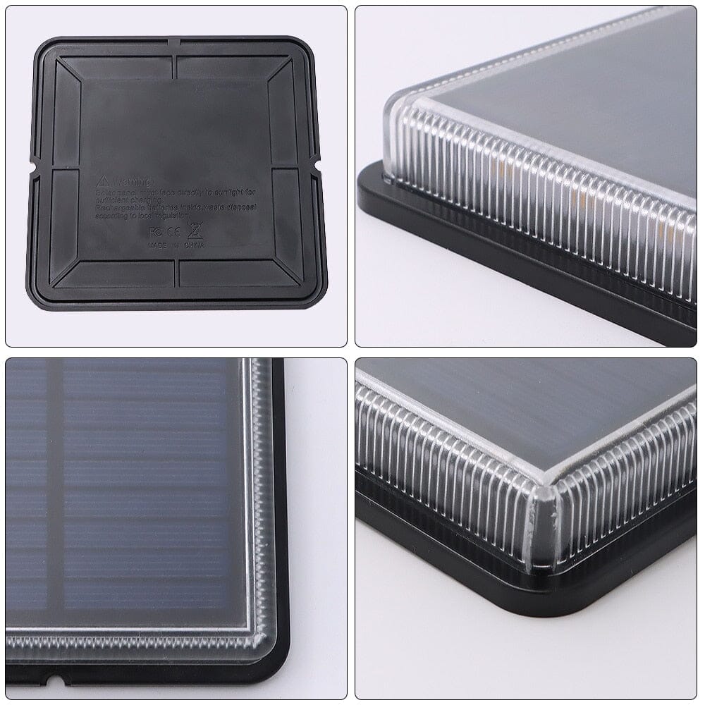Vierkante LED-SOLAR trap/pad lamp