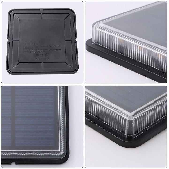 Vierkante LED-SOLAR trap/pad lamp