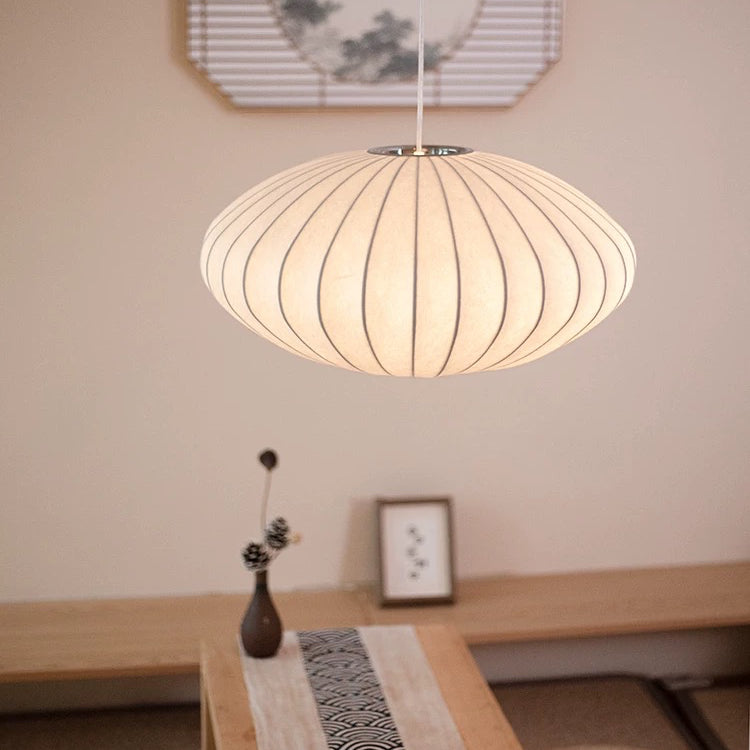 Zijden Japandi Hanglamp