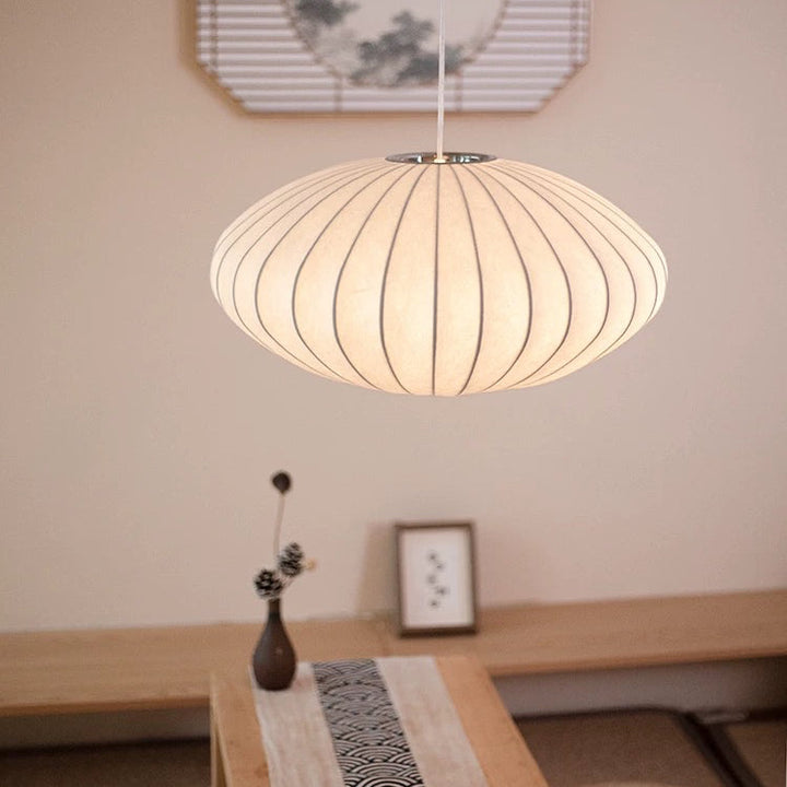Zijden Japandi Hanglamp